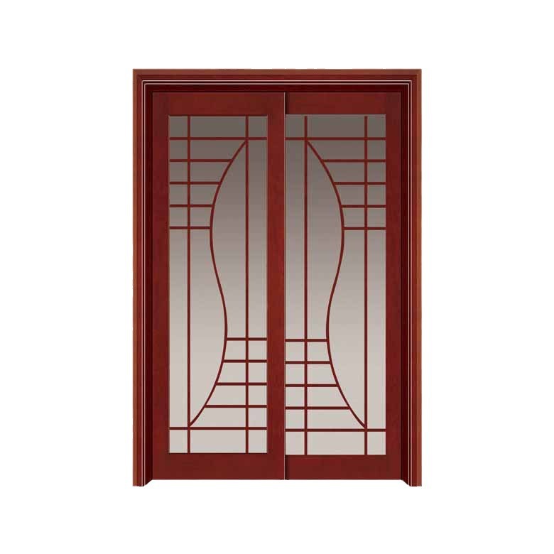 Factory direct sale wooden simple kitchen glass sliding door wholesale